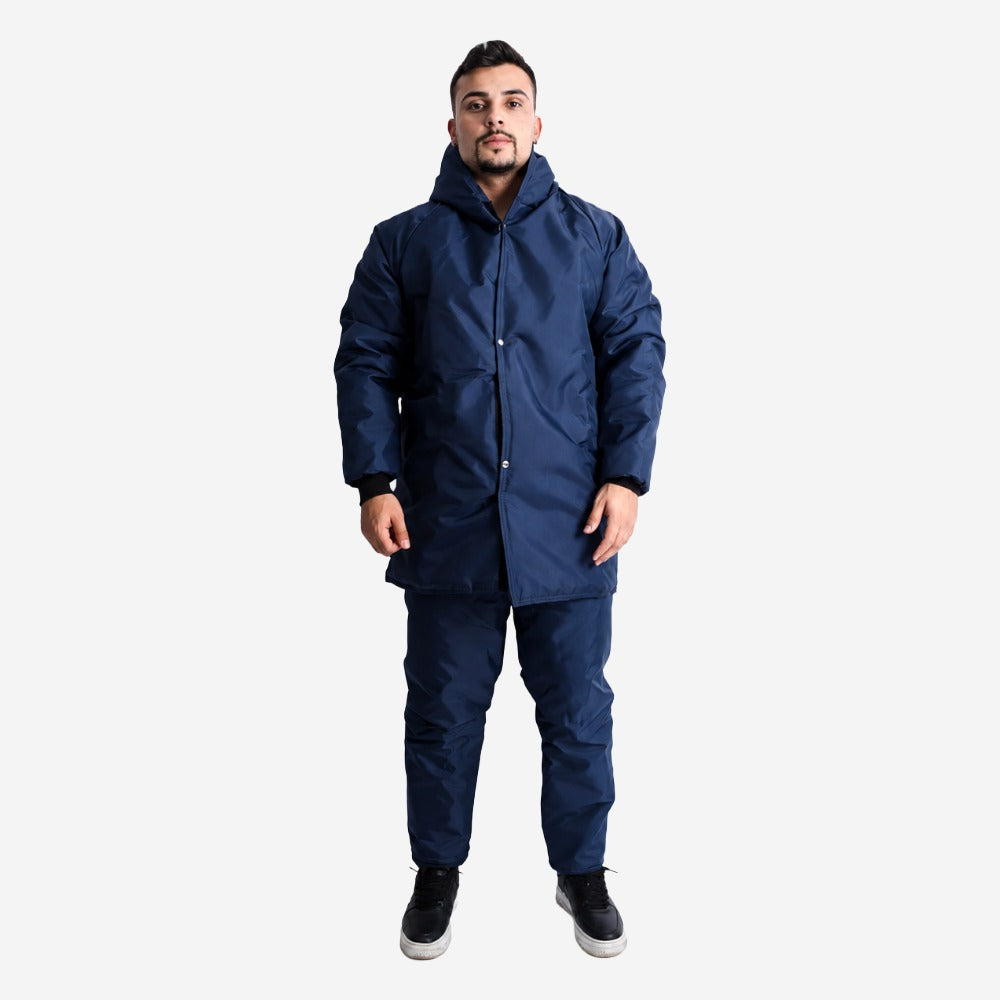 Japona Térmica de Nylon Manta 150 Azul Para Frigorífico Impermeável Com Capuz Maicol C.A 10975