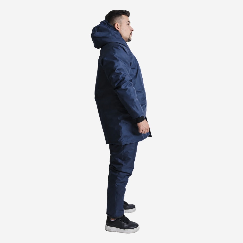 Japona Térmica de Nylon Manta 150 Azul Para Frigorífico Impermeável Com Capuz Maicol C.A 10975