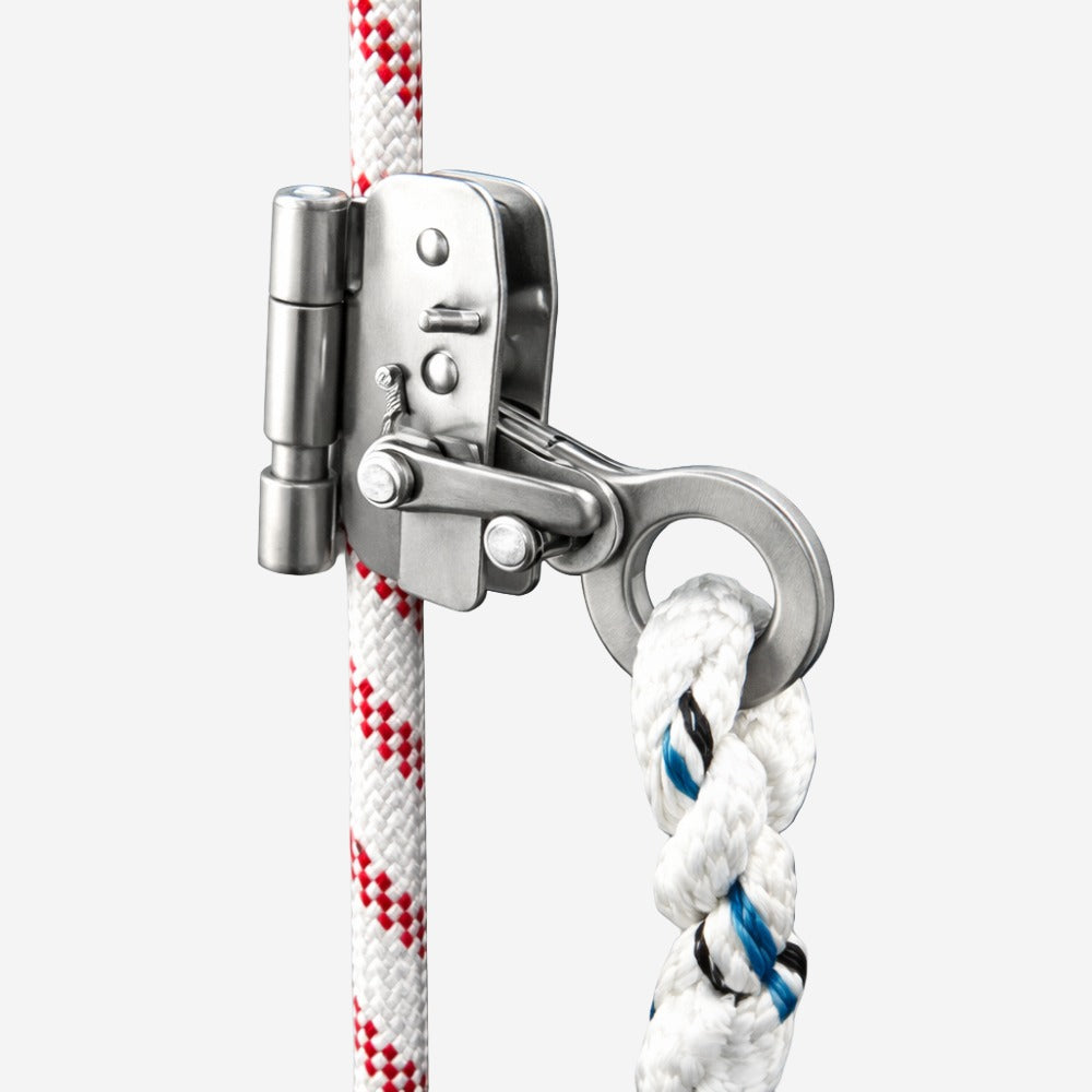 Trava Quedas de Aço Inox Para Cordas de 10-12mm Subida e Descida Leal LE-3000TQ