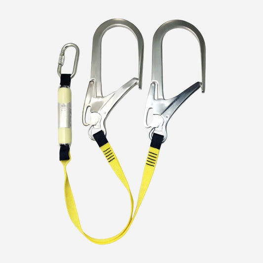 Talabarte Duplo Y Com Absorvedor de Impacto e Mosquetão Oval Leal LE-4500TB60E