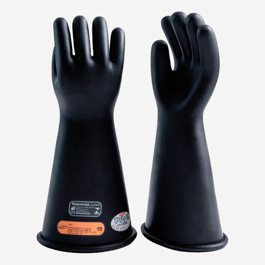 Luva Isolante Elétrica de Borracha Para Alta Tensão Classe 3 Tipo II 30 kV 26500 V Orion C.A 29772