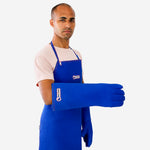 Luva de Proteção 5 Dedos Altas Temperaturas Tecido Especial Azul 45cm Com Forro Benetherm THERM-K 002 C.A 37970