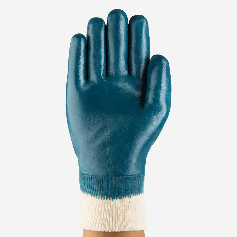 Luva de Proteção Abrasão Óleo Banho Total Nitrílico Azul Ansell ActivArmr 47-402 C.A 42761