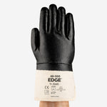 Luva de Proteção Abrasão Óleo Banho Total Nitrílico Preta Ansell EDGE 48-500 C.A 40893