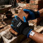 Luva de Proteção Abrasão Tricotada Látex de Borracha Natural Azul Ansell EDGE 48-305 C.A 31924
