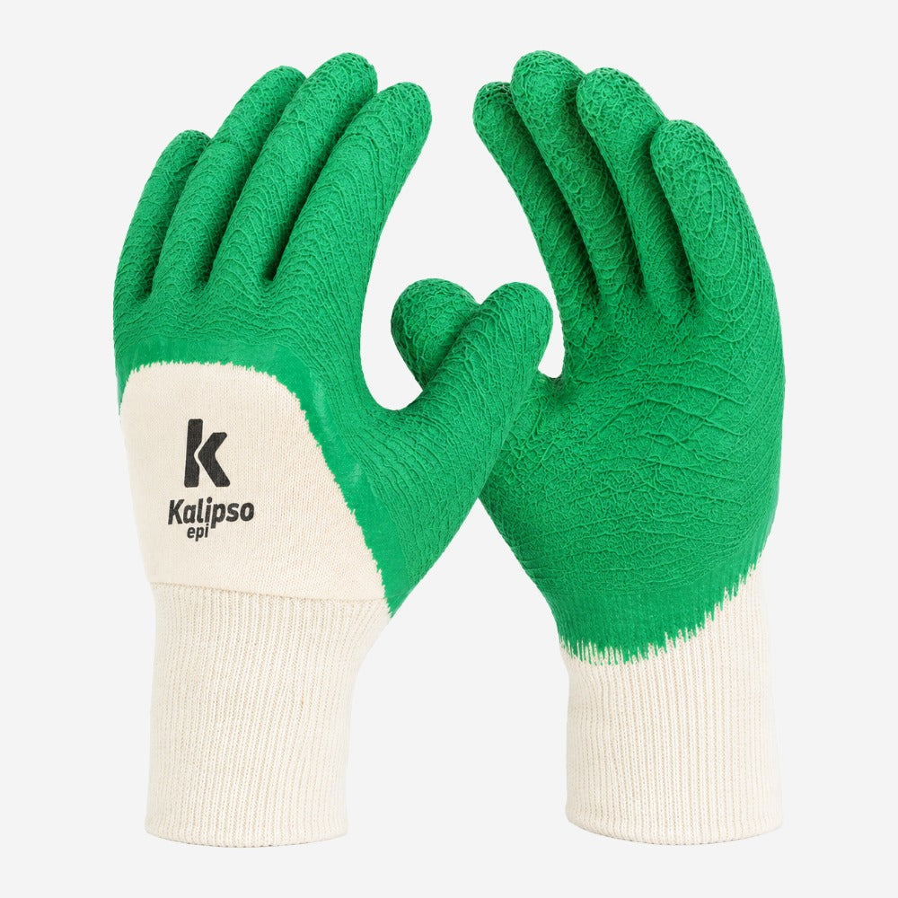 Luva de Proteção Abrasão, Rasgamento e Calor de Contato para Uso Profissional em Malha de Algodão com Látex Natural Kalipso Confortex Plus CA 15915