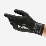 Luva de Proteção Anticorte Abrasão Tricotada Poliuretano Preta Ansell HyFlex 11-751 C.A 40009