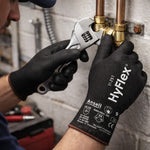 Luva de Proteção Anticorte Abrasão Tricotada Poliuretano Preta Ansell HyFlex 11-751 C.A 40009