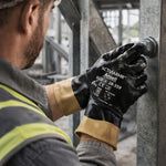 Luva de Proteção Anticorte Óleo Kevlar Banho Nitrílico Preta Ansell ActivArmr 28-359 C.A 42723