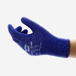 Luva de Proteção Anticorte Tricotada Fibra de Vidro Azul Ansell HyFlex 72-400 C.A 34027