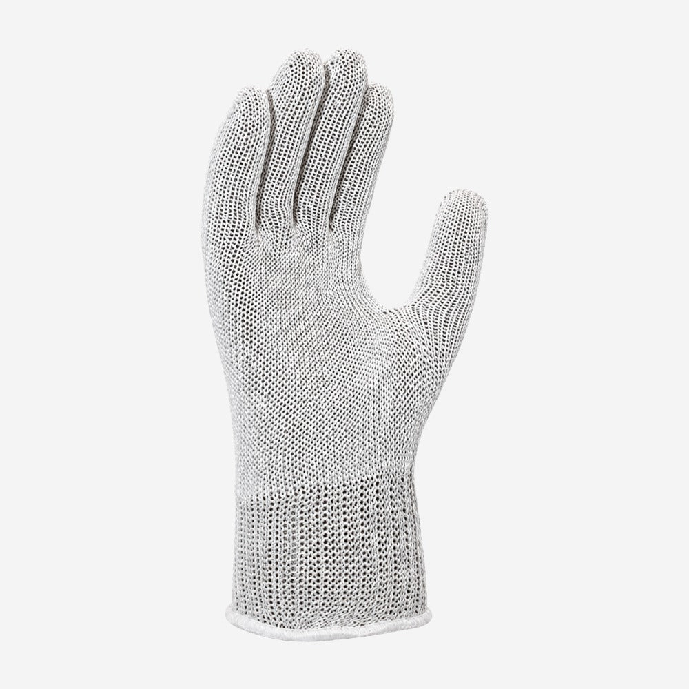 Luva de Proteção Anticorte com 1 Fio de Aço Branca Nível E para Facas, Vidros, Chapas e Processamento Fiancor 1260 CA 35726