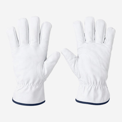 Luva de Proteção Couro Vaqueta Petroleira Com Reforço Entre Polegar e Indicador Punho 7 cm Fena Luvas C.A 41152