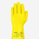 Luva de Proteção Limpeza Nitrílica Amarela Ansell AlphaTec 37-320 C.A 44315