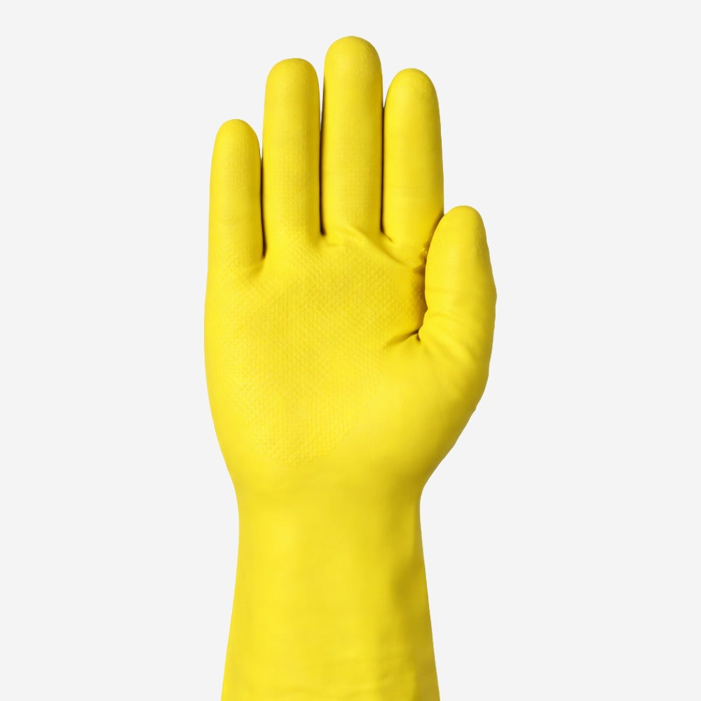Luva de Proteção Limpeza Nitrílica Amarela Ansell AlphaTec 37-320 C.A 44315