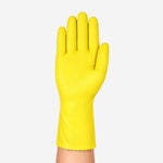 Luva de Proteção Limpeza Produtos Químicos Látex Natural Amarela Ansell AlphaTec 88-396 C.A 34059