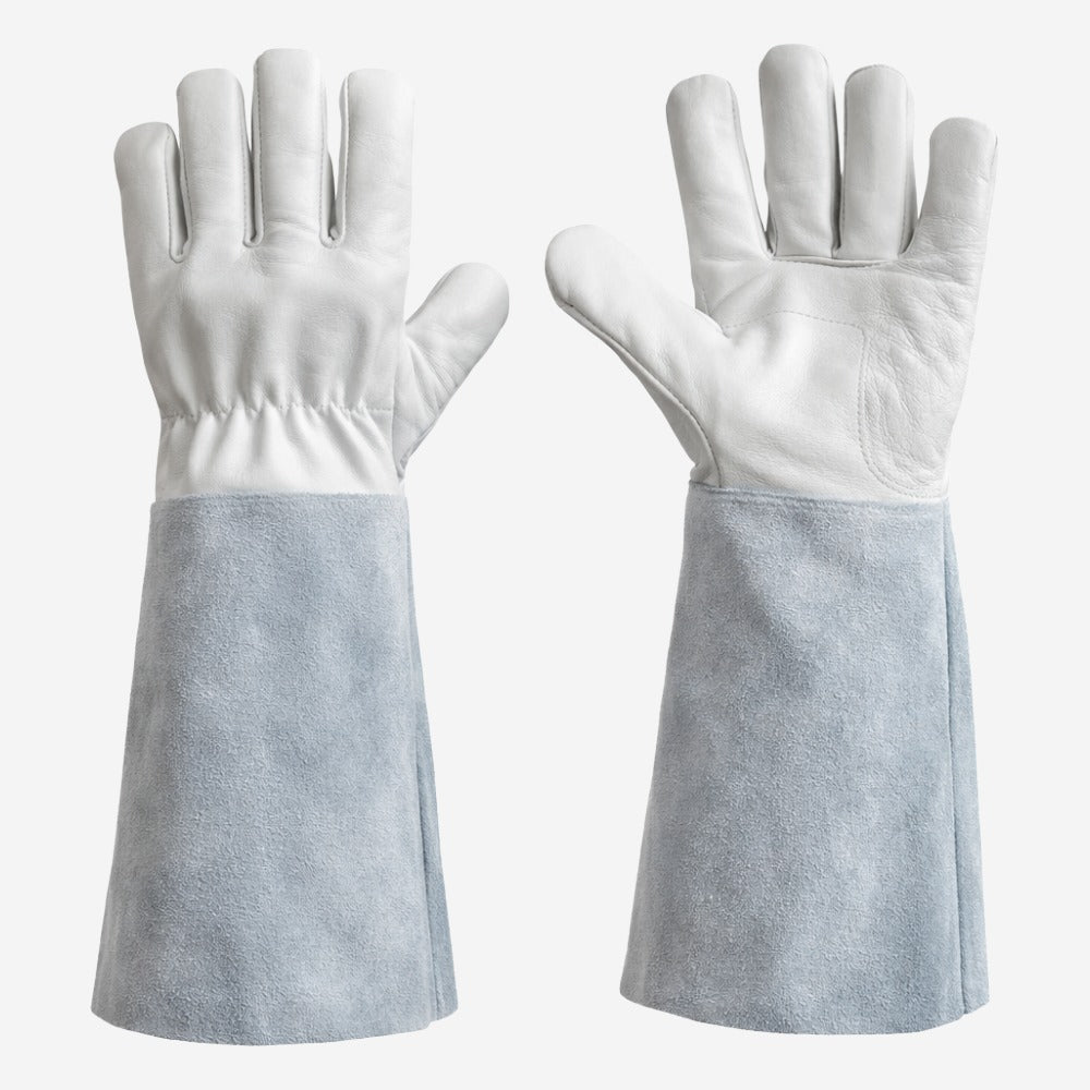 Luva de Proteção Mista Couro Vaqueta e Dorso de Raspa Com Reforço Entre Polegar e Indicador Punho 20 cm Fena Luvas VT201 C.A 42994