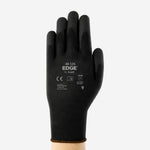 Luva de Proteção Multitato Abrasão Tricotada Poliuretano Preta Ansell EDGE 48-126 C.A 31492