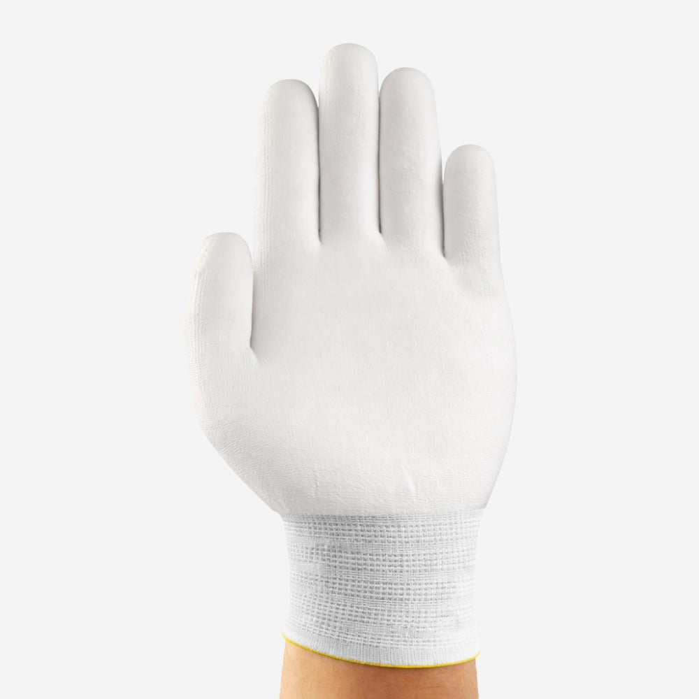 Luva de Proteção Multitato Poliuretano Preta e Branca Ansell HyFlex 11-600 C.A 17601