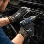 Luva de Proteção Multitato Poliuretano Preta e Branca Ansell HyFlex 11-600 C.A 17601