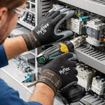 Luva de Proteção Multitato Poliuretano Preta e Branca Ansell HyFlex 11-600 C.A 17601