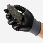 Luva de Proteção Multiuso Abrasao Óleo Tricotada Banho Nitrílico Cinza e Preta Ansell EDGE 48-128 C.A 38312