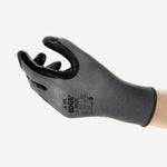 Luva de Proteção Multiuso Abrasao Óleo Tricotada Banho Nitrílico Cinza e Preta Ansell EDGE 48-128 C.A 38312