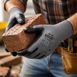 Luva de Proteção Multiuso Abrasao Óleo Tricotada Banho Nitrílico Cinza e Preta Ansell EDGE 48-128 C.A 38312