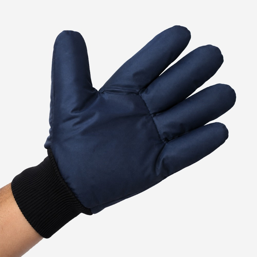 Luva de Proteção Para Câmara Fria Baixas Temperaturas Nylon Azul com Punho em Malha Maicol C.A 10978