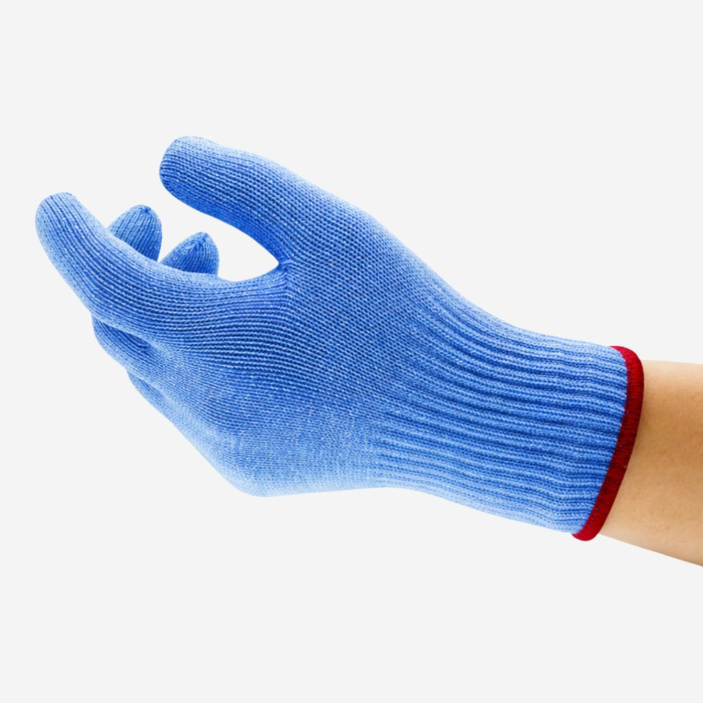 Luva de Proteção Para Trabalho Tricotada Poliéster Elastano Azul Ansell HyFlex 72-285 C.A 28842