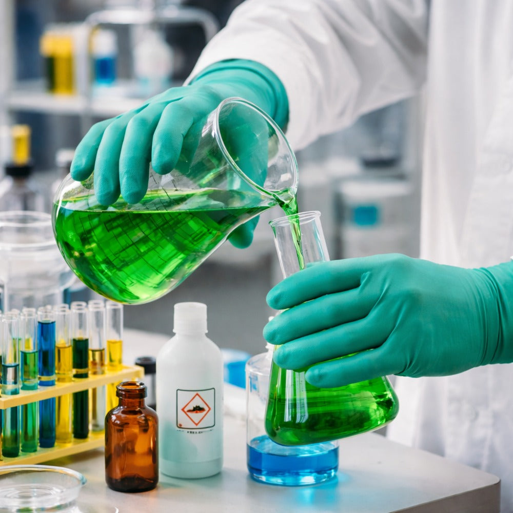 Luva de Proteção Procedimento Produtos Químicos Nitrílica Sem Pó Caixa com 50 Unidades Azul Ansell MICROFLEX 93-260 C.A 46060