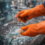 Luva de Proteção Produtos Químicos Abrasão Altas Temperatura Até 250º C Látex Laranja Danny Coral DA-SL530 C.A 15366