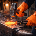 Luva de Proteção Produtos Químicos Abrasão Altas Temperatura Até 250º C Látex Laranja Danny Coral DA-SL530 C.A 15366