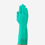 Luva de Proteção Produtos Químicos Nitrílica Verde 33cm Ansell AlphaTec Solvex 37-175 C.A 12705