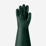 Luva de Proteção Produtos Químicos PVC Nitrílico Verde 35cm Ansell Snorkel 04-414 C.A 12786