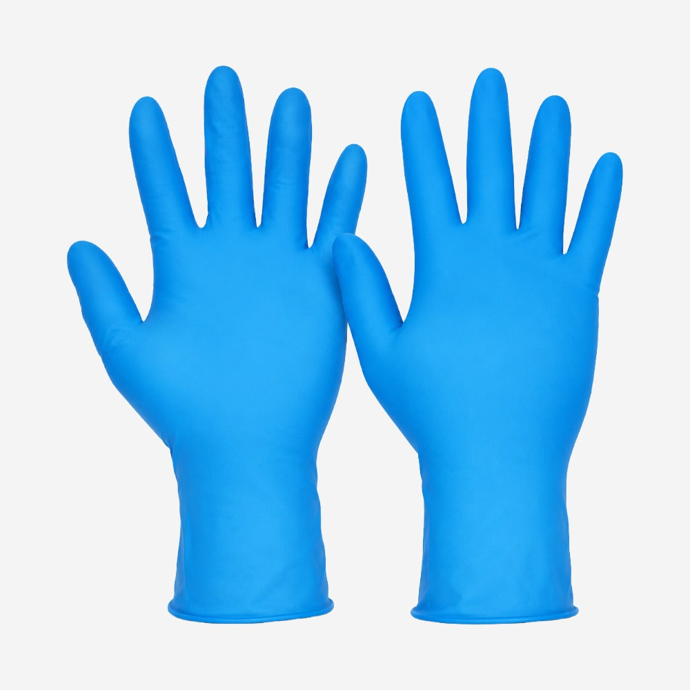 Luva de Proteção Produtos Químicos Tipo B Risco Biológico Descartável Borracha Nitrílica Azul Sem Amido Next Safety PURASKIN LIGHT 15.001 CA 51749