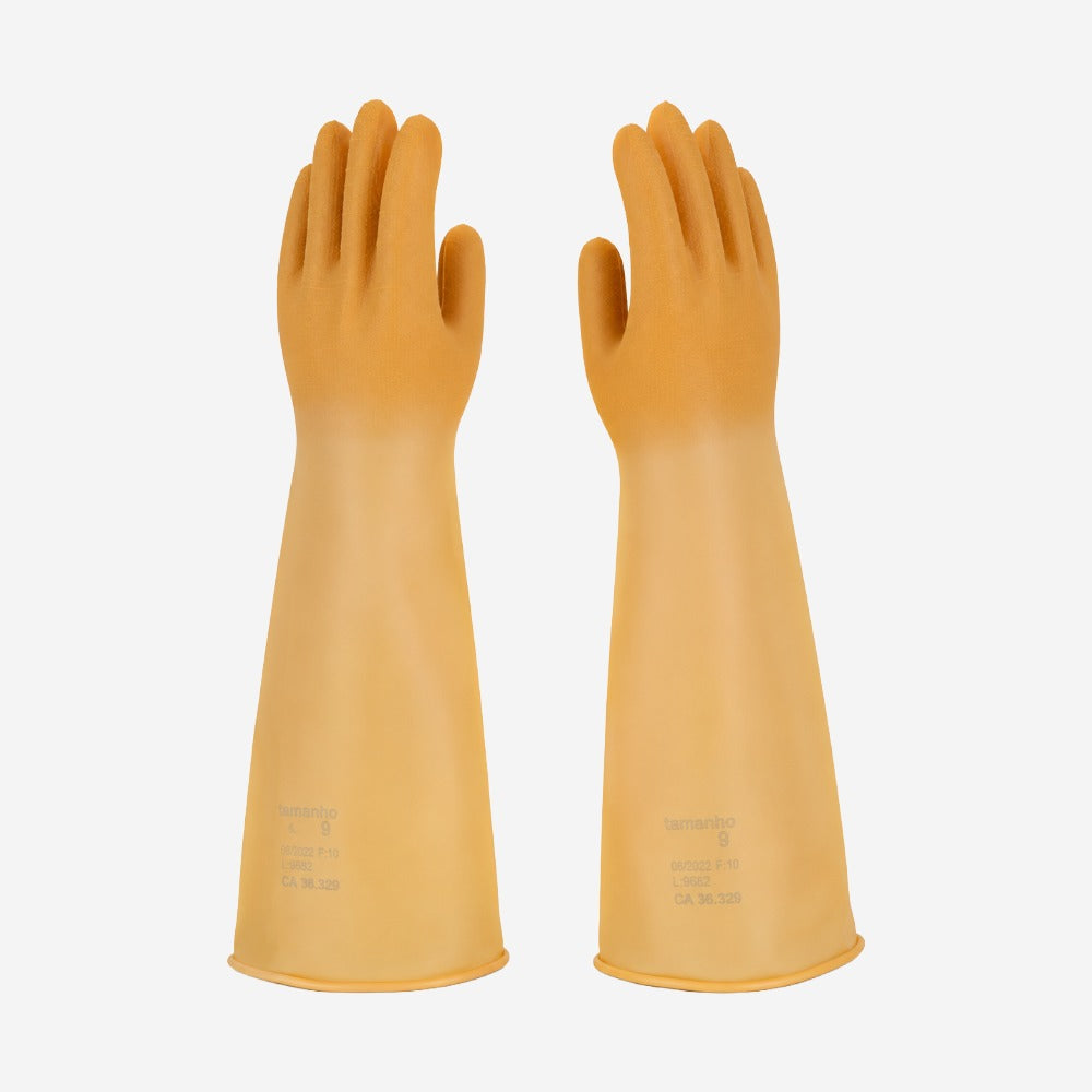 Luva de Proteção Produtos Químicos e Abrasão Cano Longo 60cm em Látex Natural Mapa Professional Alto 285 CA 43769
