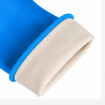 Luva de Proteção Química e Mecânica para Limpeza em Látex Natural Azul Interior Silver Antiderrapante Sanro Silver Sense CA 40134