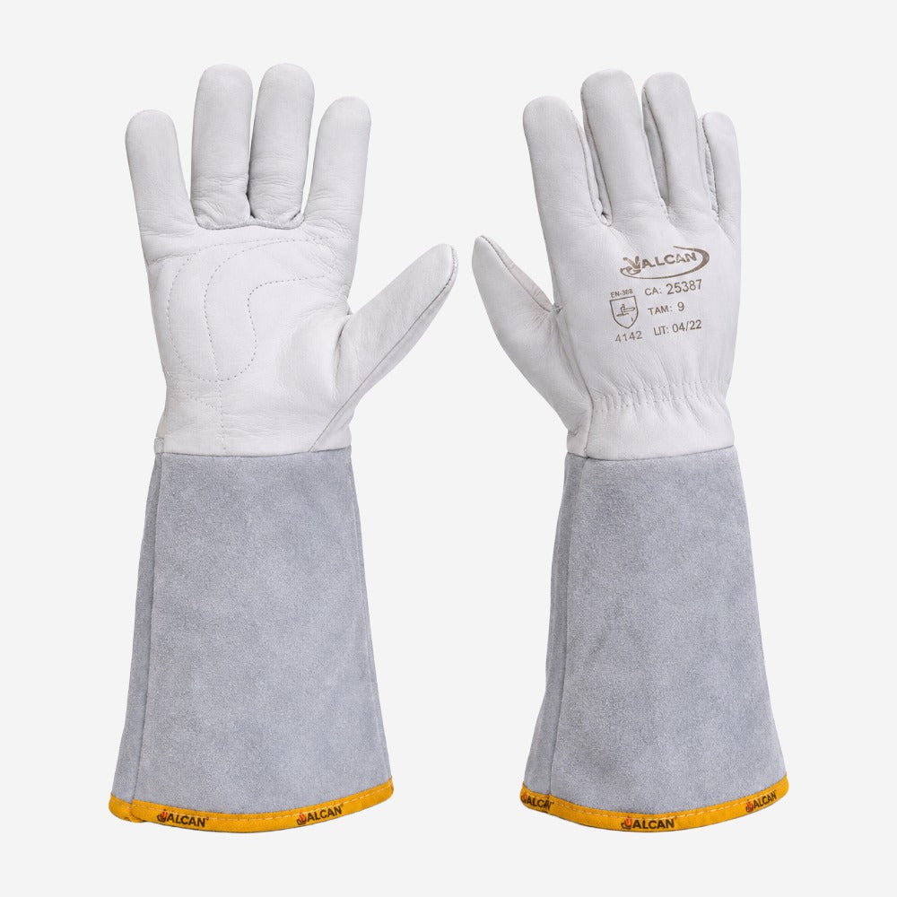 Luva de Proteção de Cobertura em Vaqueta Tamanho 9 para Luva Isolante e Eletricista Valcan CA 25387