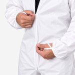 Macacão de Proteção Química Tipo 6 em Laminado Microporoso 50 g/m² para Indústria, Laboratórios e Limpeza Steelflex STF-VPMC766000 CA 39707