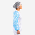 Manga Impermeável Inteira de Polietileno Azul Oceano com Elástico Prevemax MAN00052 CA 30359