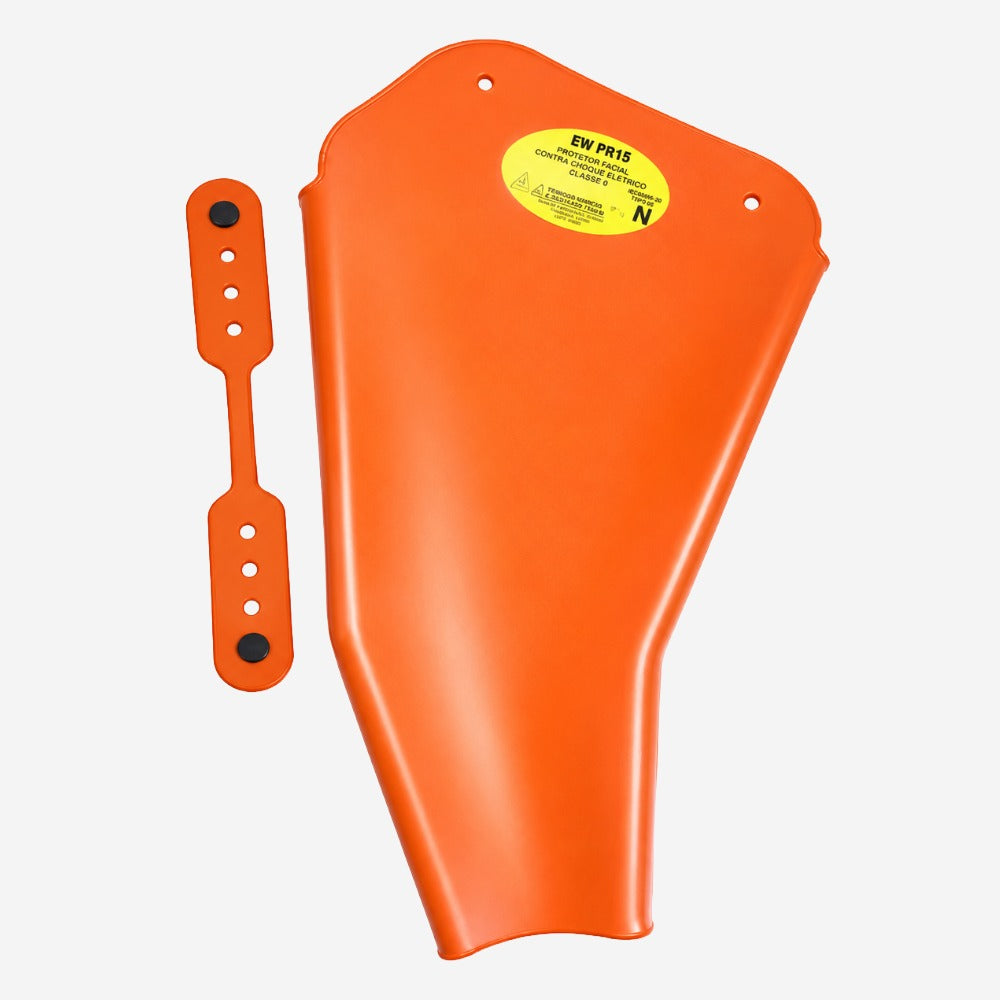 Manga Isolante Laranja para Eletricista Classe 2 20kV Uso 17000V Borracha Proteção Braço e Antebraço Choque Elétrico PROTS CA 51919