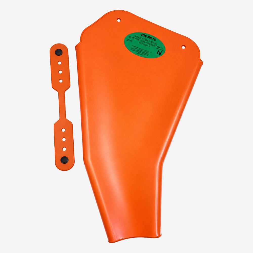 Manga Isolante Laranja para Eletricista Classe 3 30kV Uso 26500V Borracha Proteção Braço e Antebraço Choque Elétrico PROTS CA 51922
