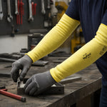 Mangote de Kevlar Anticorte Altas Temperaturas 100ºC 18 Polegadas 45cm Ansell HyFlex 70-118 C.A 12107