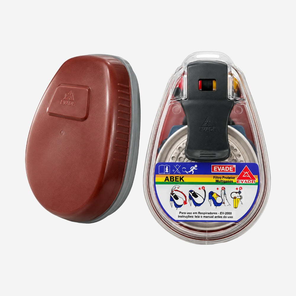 Máscara de Fuga Evade com Filtro ABEK 10 para Emergências na Indústria Química Air Safety 512029 CA 5821