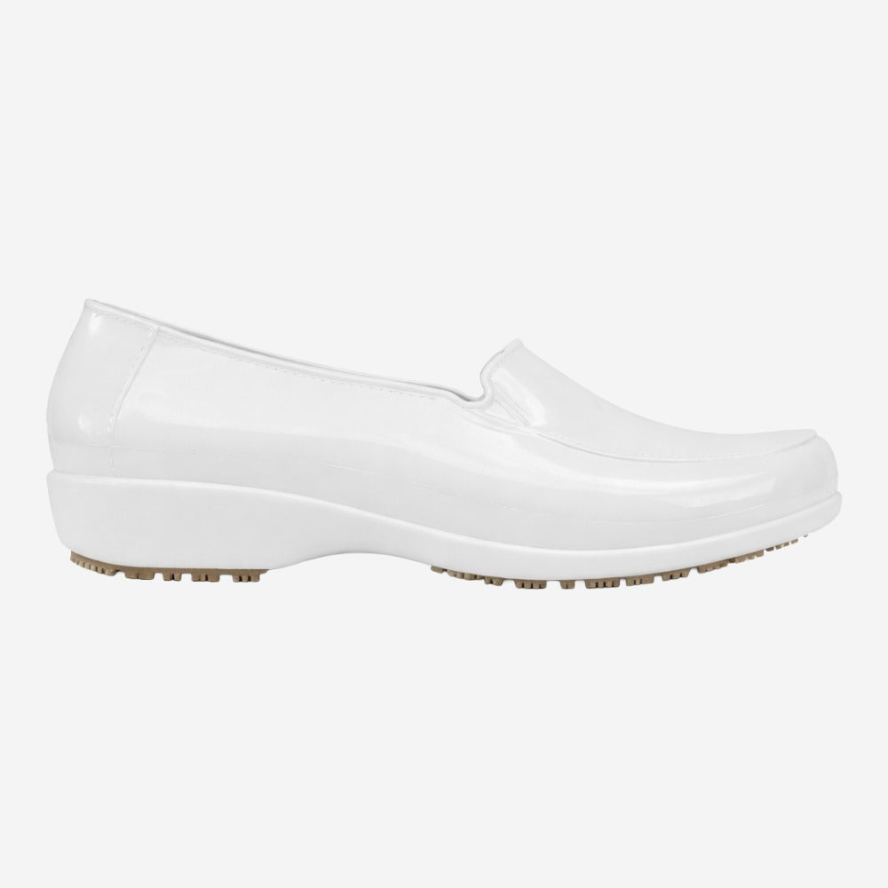 Mocassim Feminino de EVA Impermeável Branco Uso Profissional Antimicrobiano Solado Antiderrapante Sticky Shoes Woman SOC-W-BCA C.A 41532