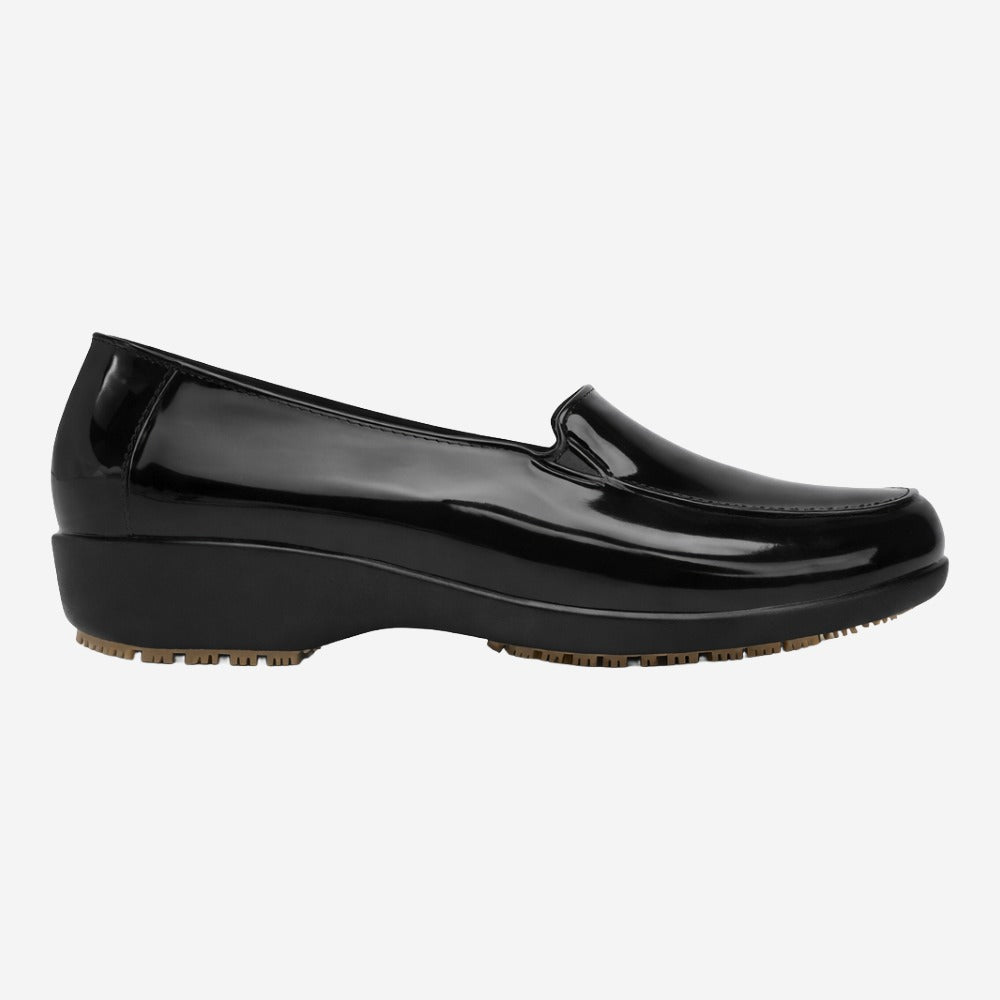 Mocassim Feminino de EVA Impermeável Preto Uso Profissional Antimicrobiano Solado Antiderrapante Sticky Shoes Woman SOC-W-PTA C.A 41532