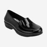Mocassim Feminino de EVA Impermeável Preto Uso Profissional Antimicrobiano Solado Antiderrapante Sticky Shoes Woman SOC-W-PTA C.A 41532