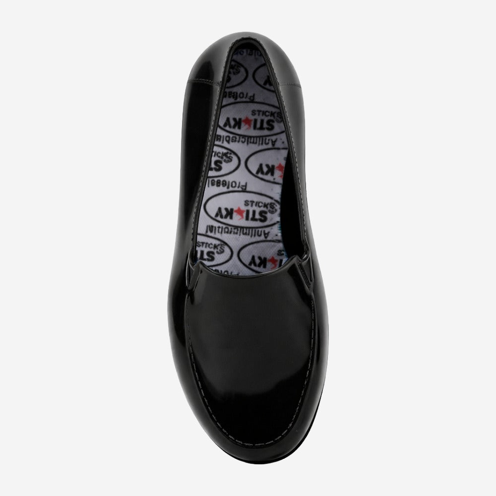 Mocassim Feminino de EVA Impermeável Preto Uso Profissional Antimicrobiano Solado Antiderrapante Sticky Shoes Woman SOC-W-PTA C.A 41532