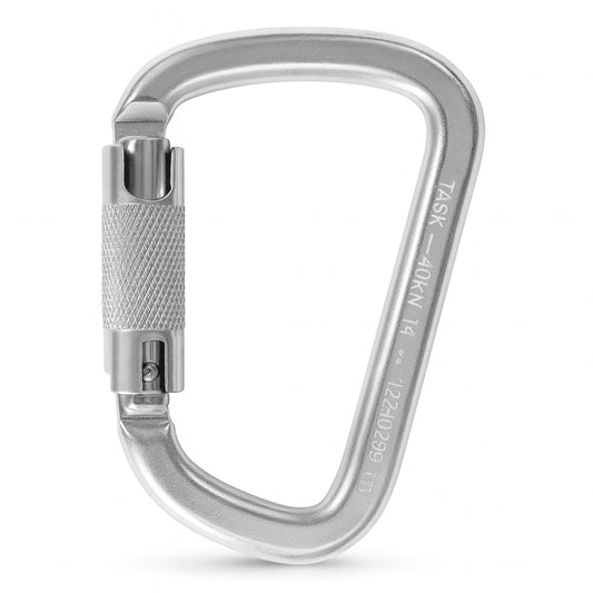 Mosquetão de Aço Galvanizado D Automático 40 kN Ultra Safe USR004005