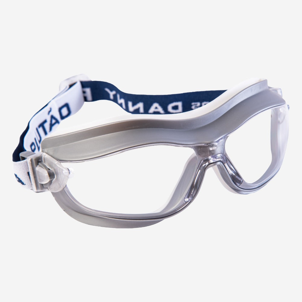 Óculos de Segurança Incolor Ampla Visão Lente em Policarbonato Antiembaçante Armação de Plástico Com Vedação Danny Plutão DA-15.600 C.A 14883